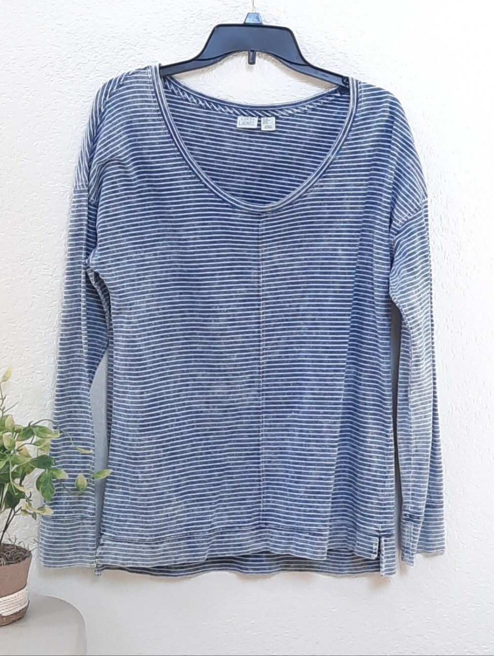 Blue White Stripe Blouse